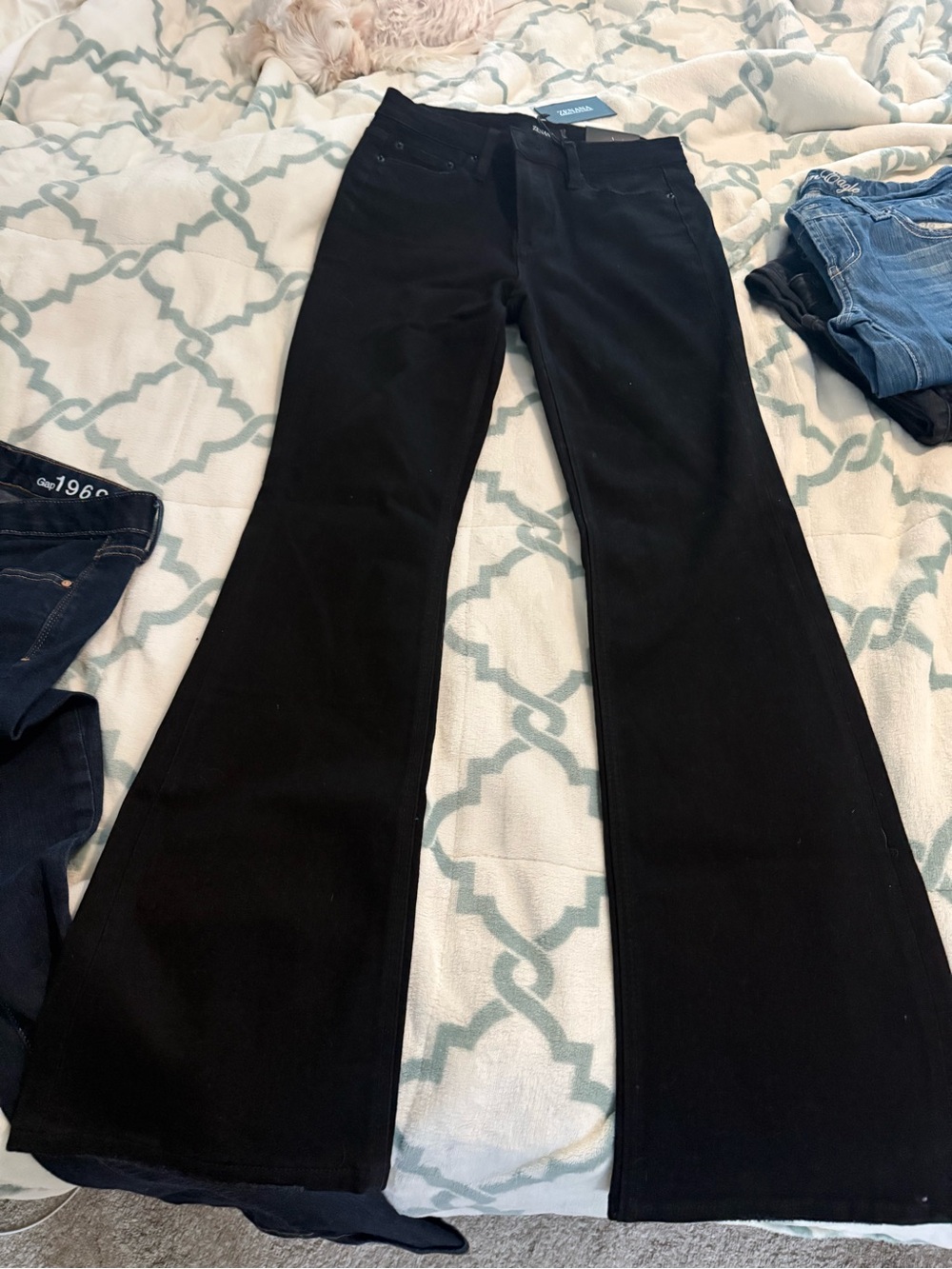 Zenana Black Flare Jeans - Picture 3 of 3